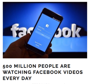 50 million people facebook videos every day