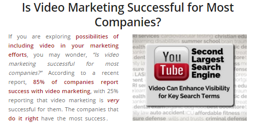 isvideomarketingsuccessfulmostcompanies