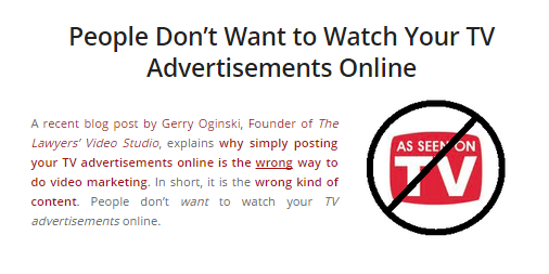 tv advertisements online
