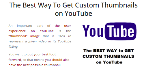 the best way to get custom thumbnails on youtube