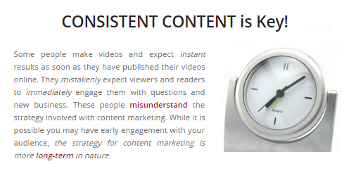 consistentcontentiskey